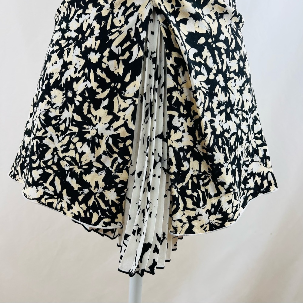 NWT Proenza Schouler Asymmetric Flower-Print Silk Top - Picture 5 of 14